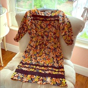 CATO girls fall flowers dress.